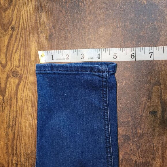 7 For All Mankind Jeans Size 30 High Rise Skinny Medium Dark Wash Stretch - Picture 10 of 10